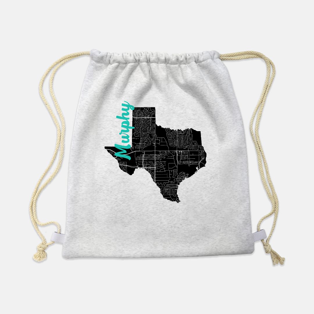 Drawstring Sweatshirt Bag (Gray)