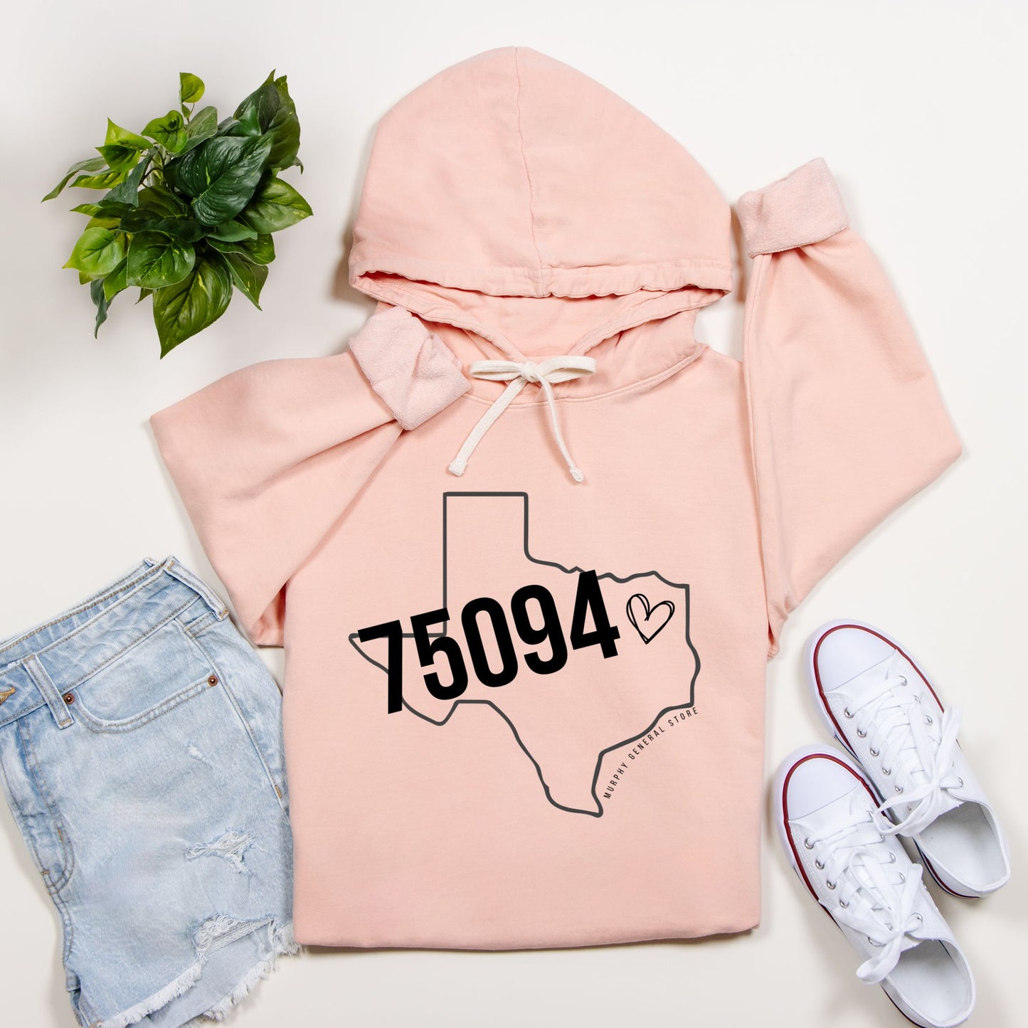 Murphy Zipcode - Comfort Color Lightweight Hooded Sweatshirt 1467