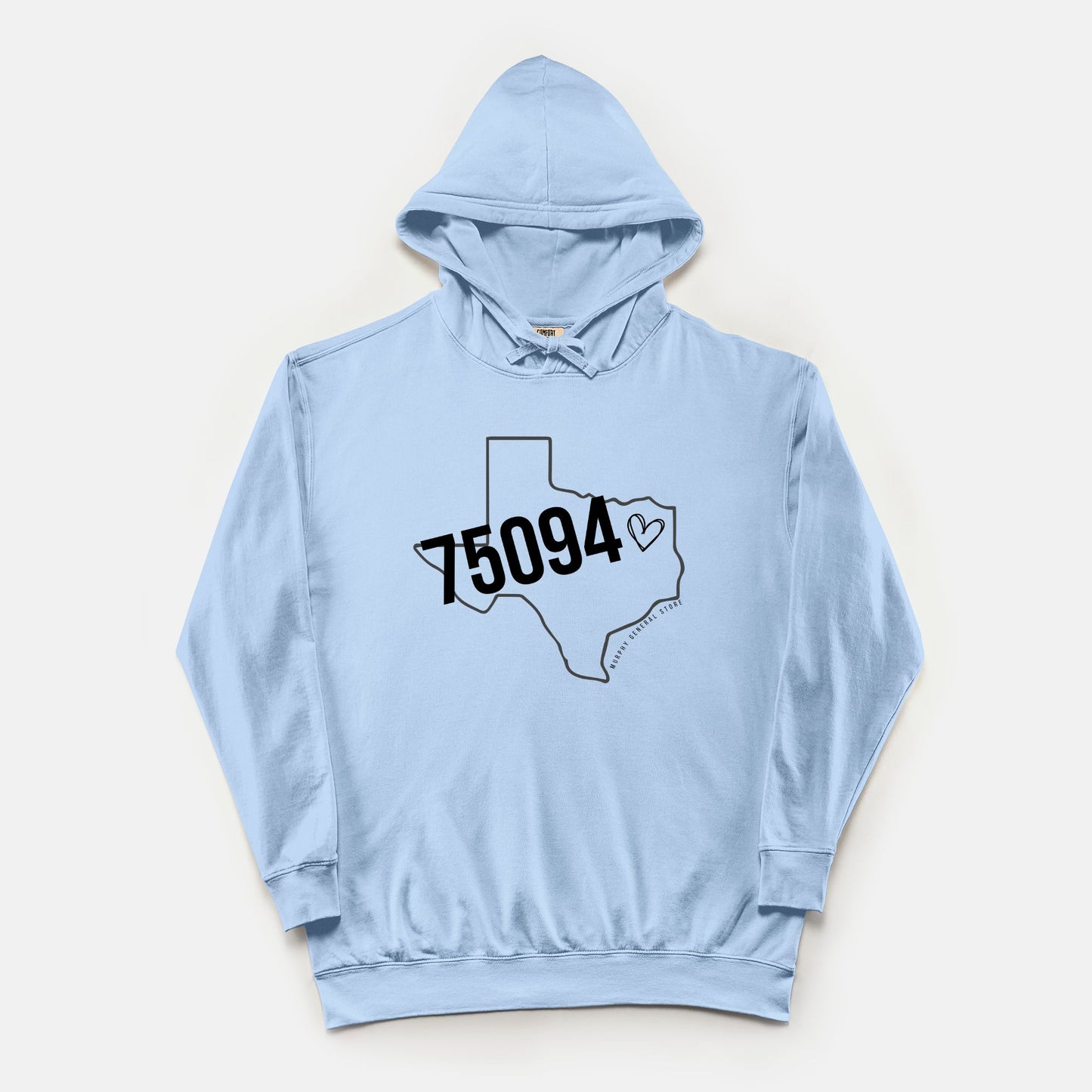 Murphy Zipcode - Comfort Color Lightweight Hooded Sweatshirt 1467