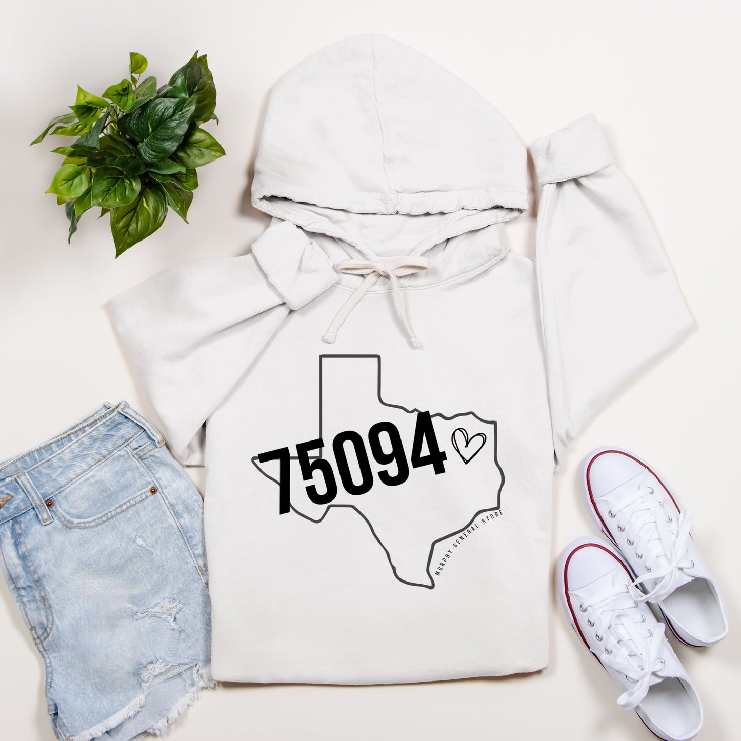 Murphy Zipcode - Comfort Color Lightweight Hooded Sweatshirt 1467