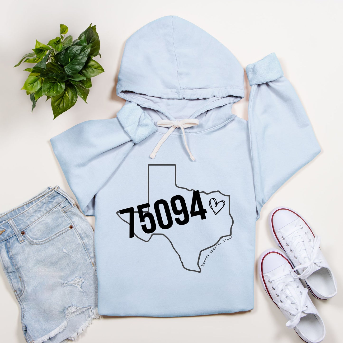 Murphy Zipcode - Comfort Color Lightweight Hooded Sweatshirt 1467