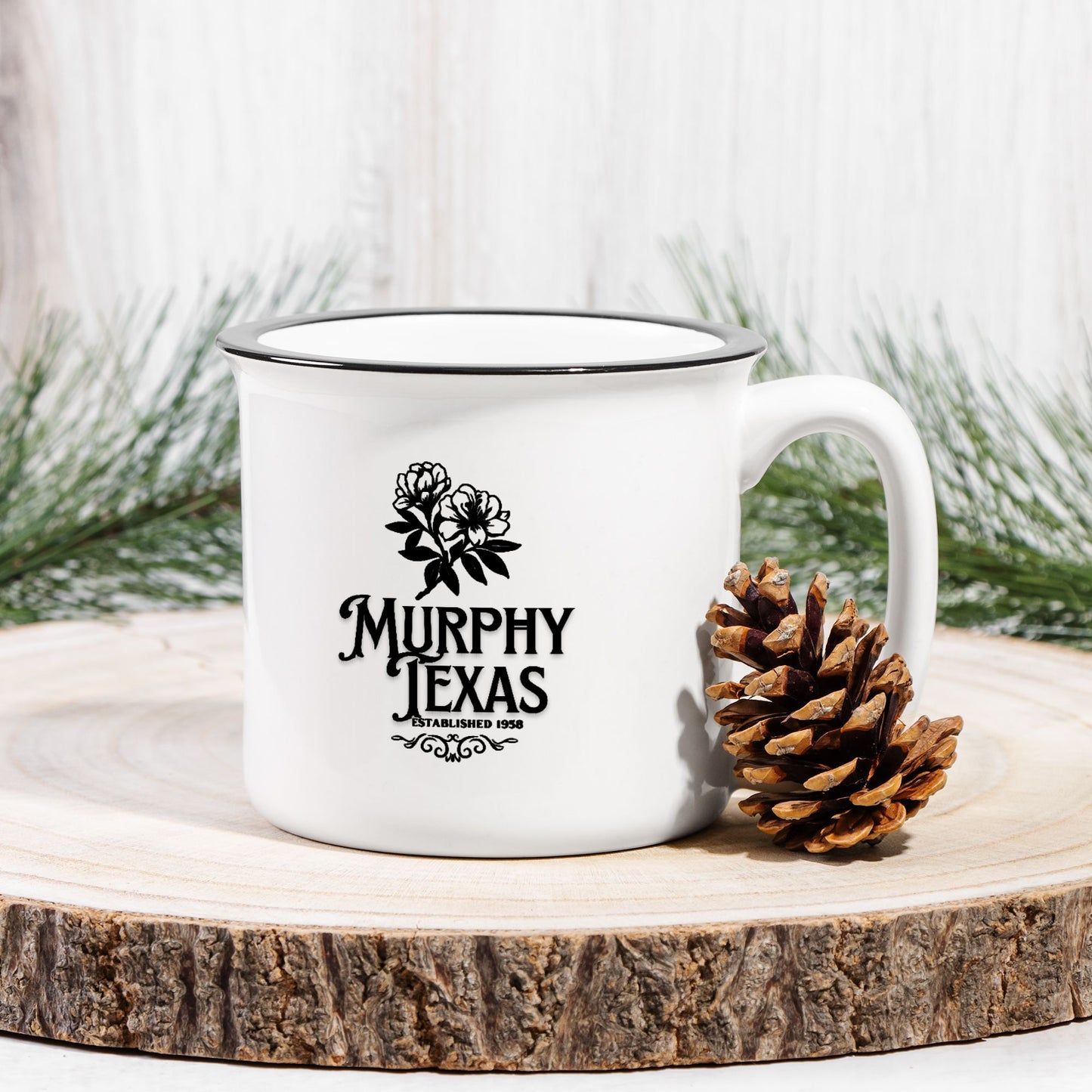 Ceramic Camp Mug White 13oz