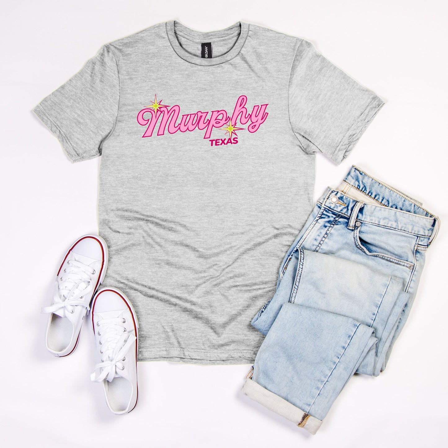 Pretty In Pink Murphy Tee - Unisex Soft-style T-Shirt Gildan 64000