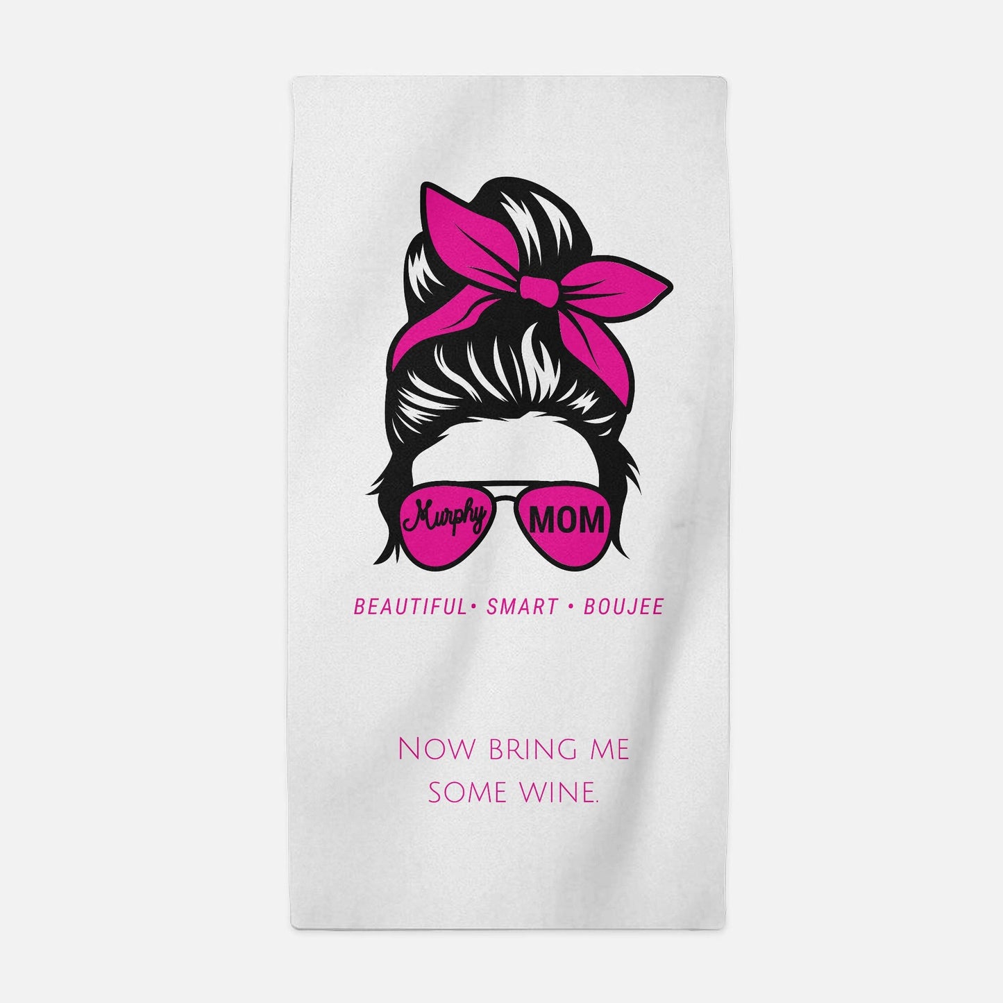 Murphy mom boujee Beach Towel (Premium)