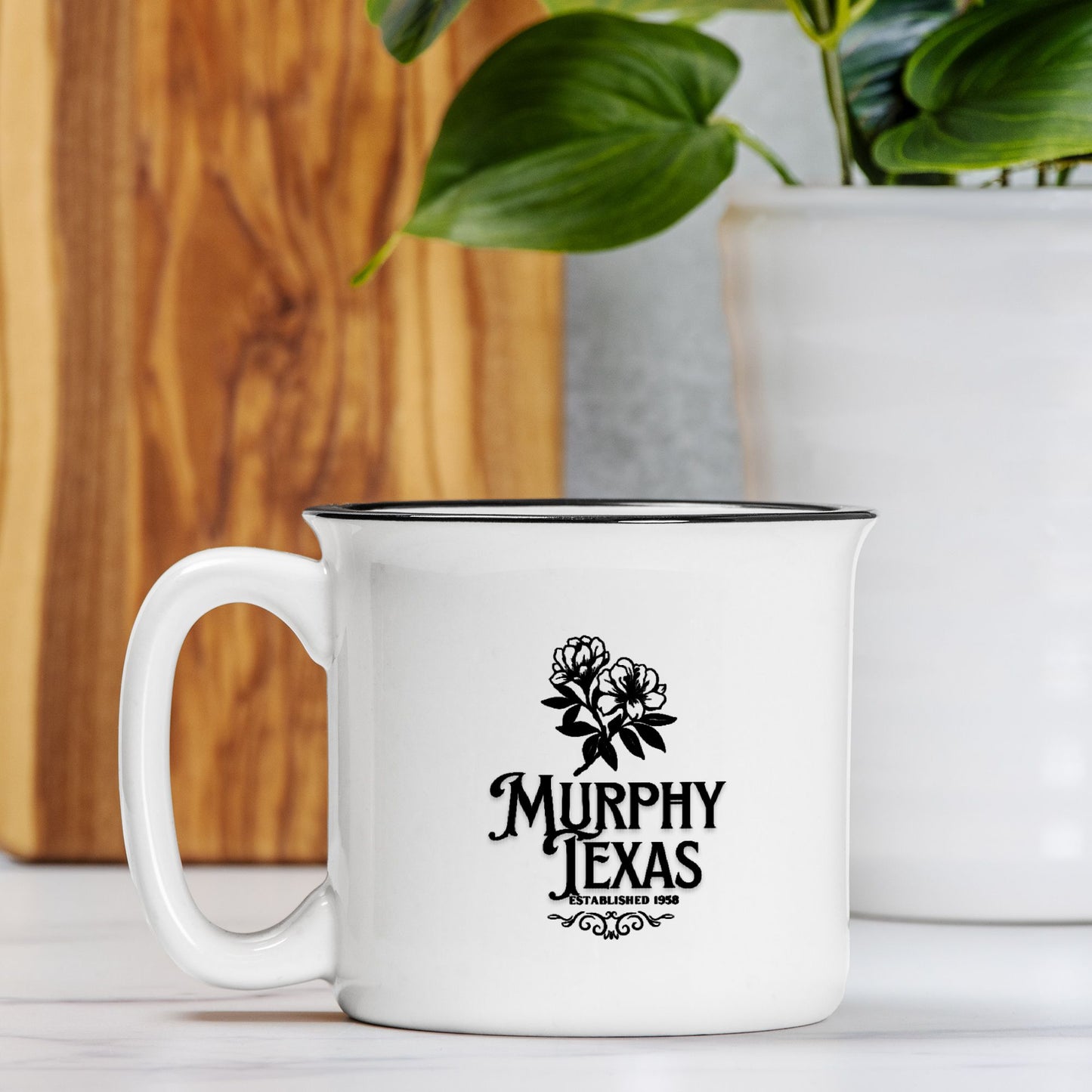 Ceramic Camp Mug White 13oz