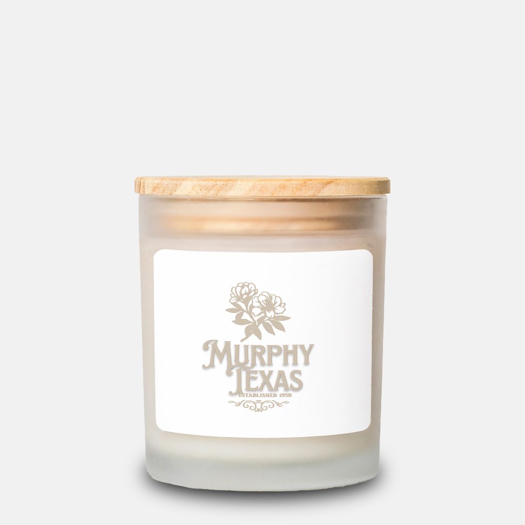 Candle Frosted Glass (Hand Poured 11 oz)