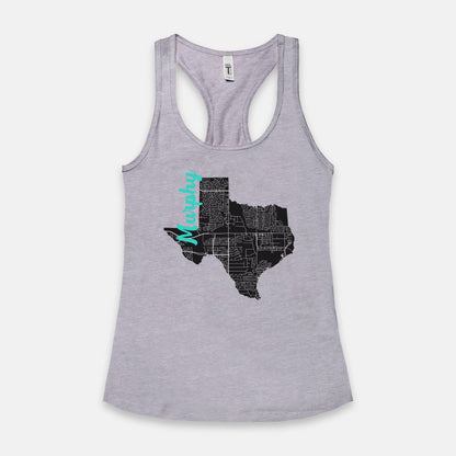 Murphy Street Map Women's Racerback Tank Next Level 1533