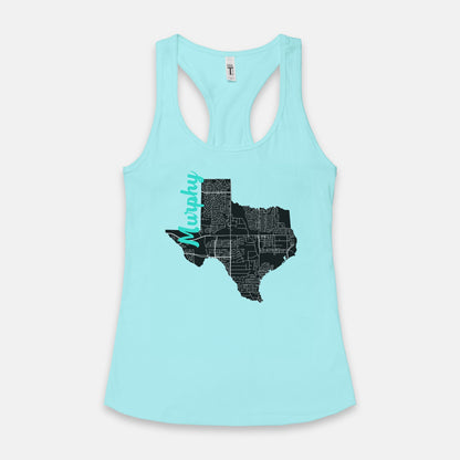 Murphy Street Map Women's Racerback Tank Next Level 1533