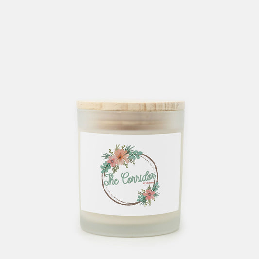 The Corridor Candle Frosted Glass (Hand Poured 11 oz)