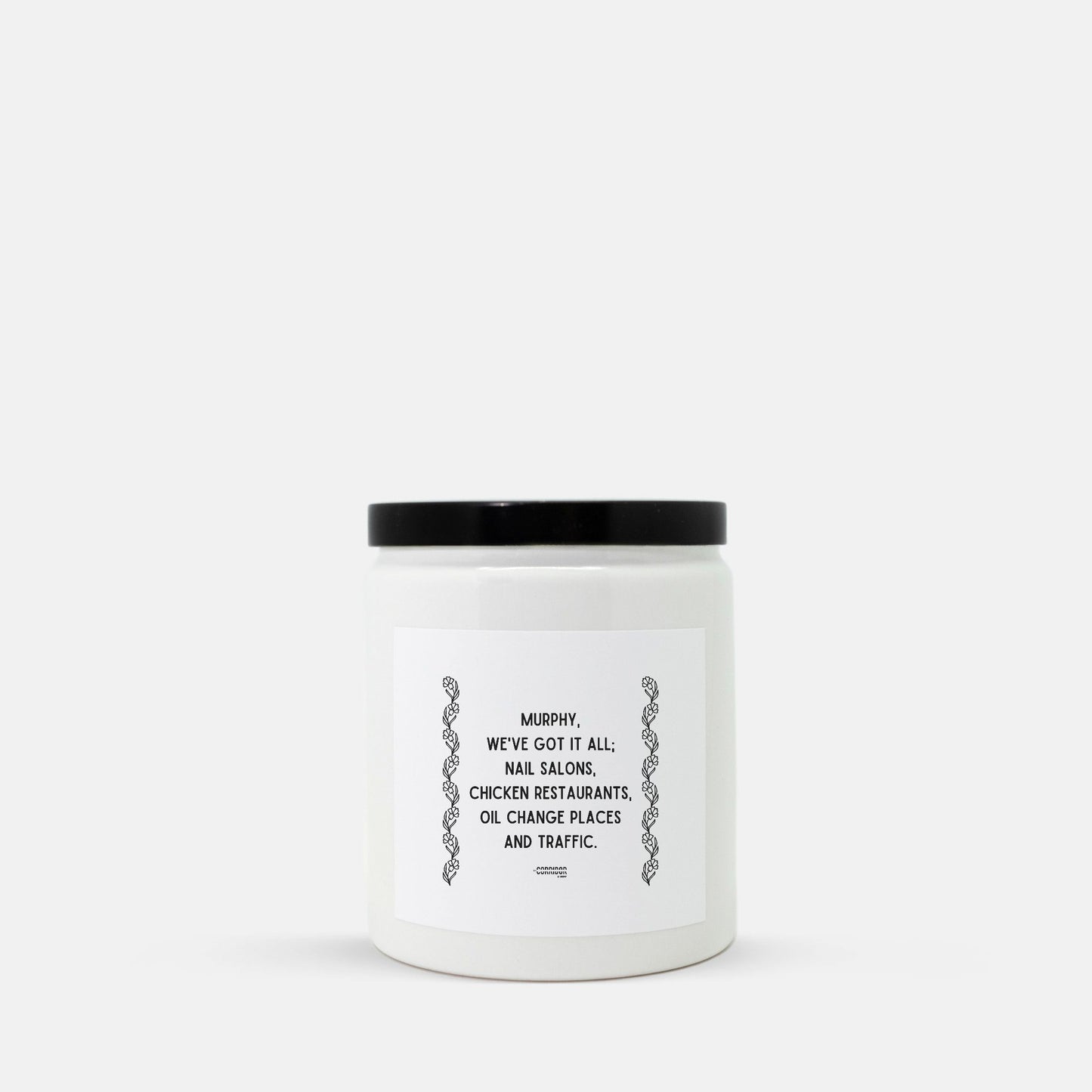 Candle Ceramic 8oz (White)