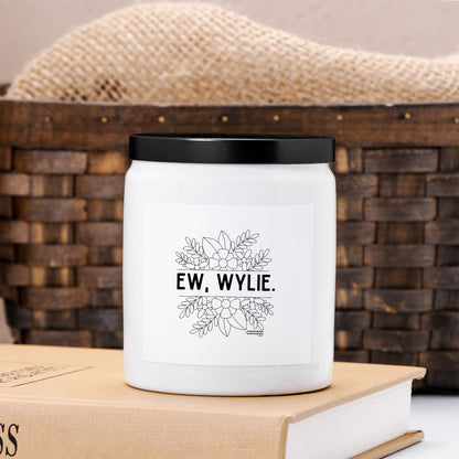 Candle Ceramic 8oz (White)