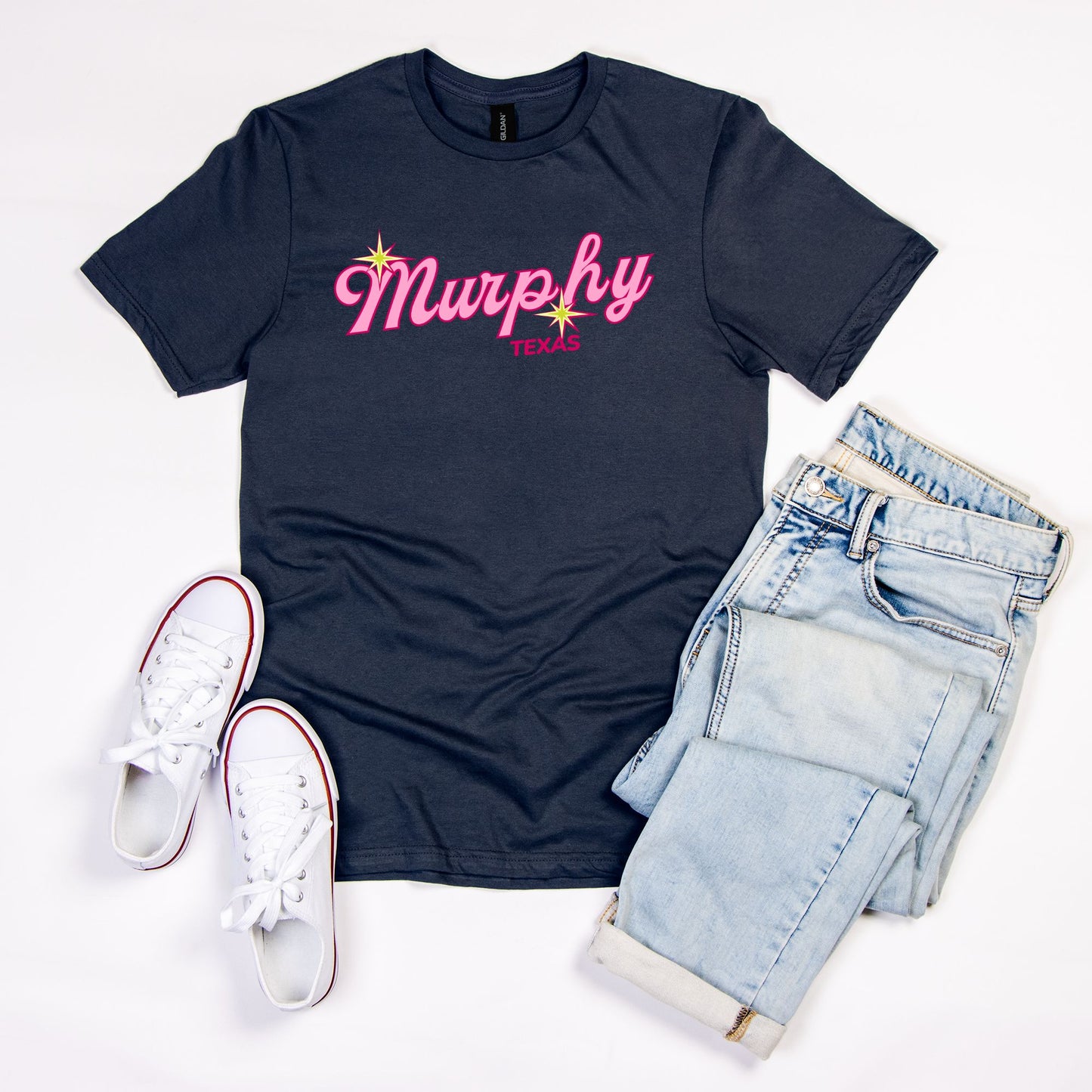 Pretty In Pink Murphy Tee - Unisex Soft-style T-Shirt Gildan 64000