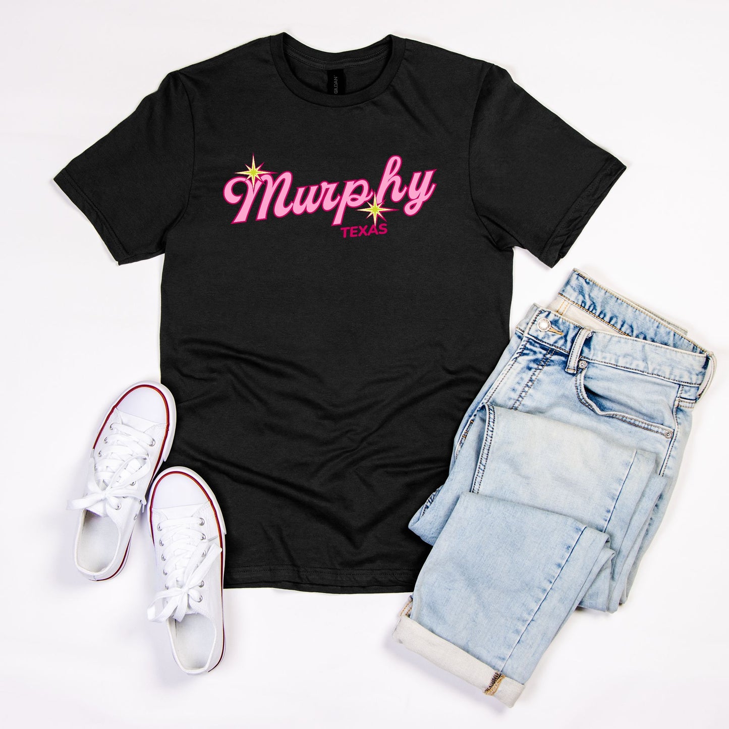 Pretty In Pink Murphy Tee - Unisex Soft-style T-Shirt Gildan 64000