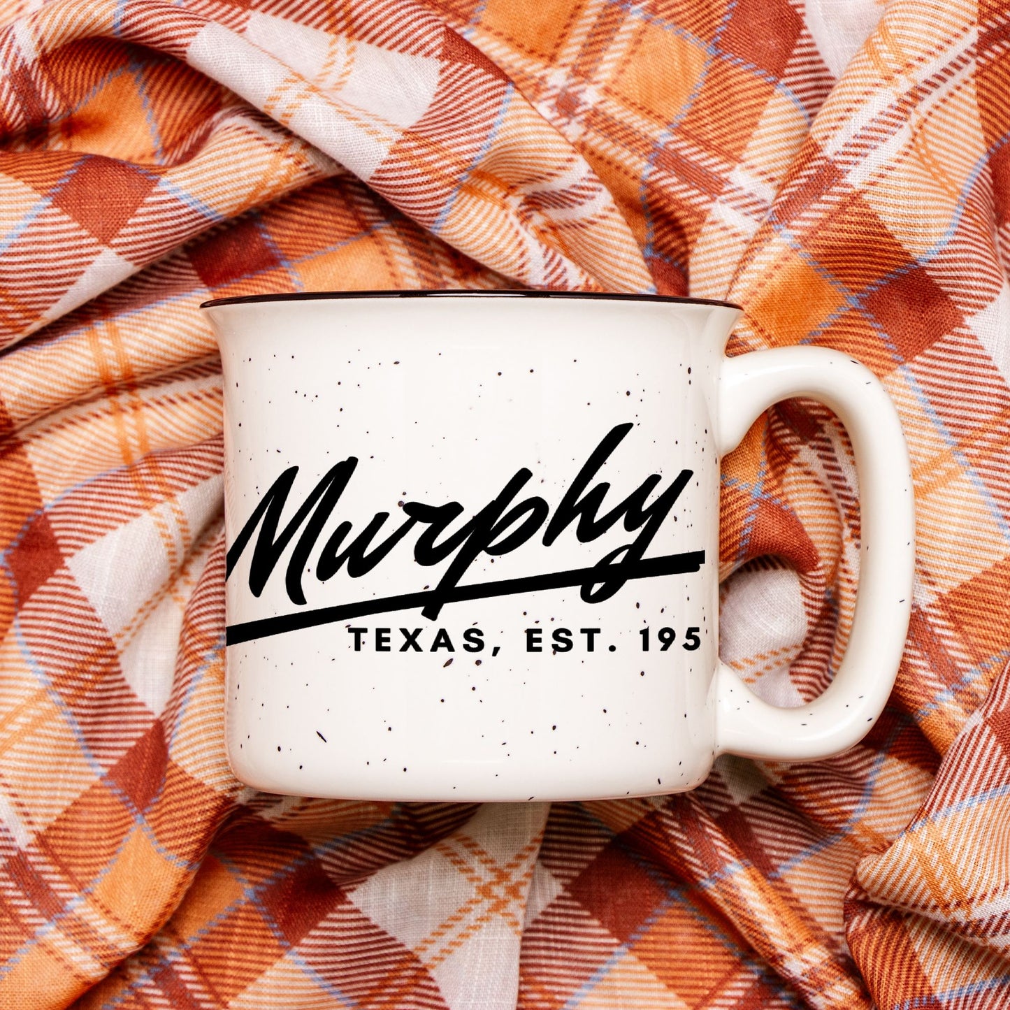 Ceramic Camp Mug Speckled Cream 13oz