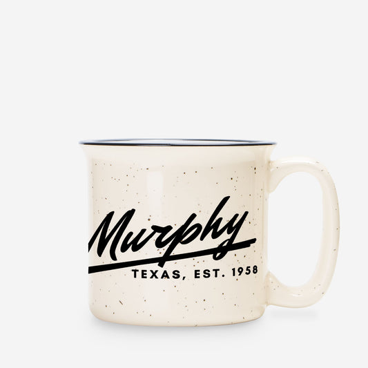 Ceramic Camp Mug Speckled Cream 13oz