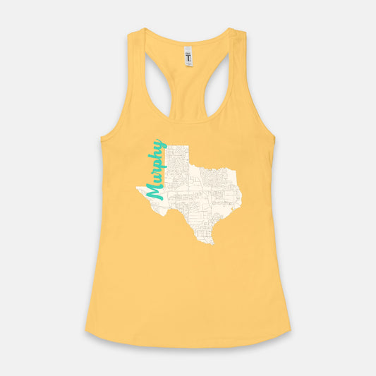 Map of Murphy Women's Racerback Tank Next Level 1533